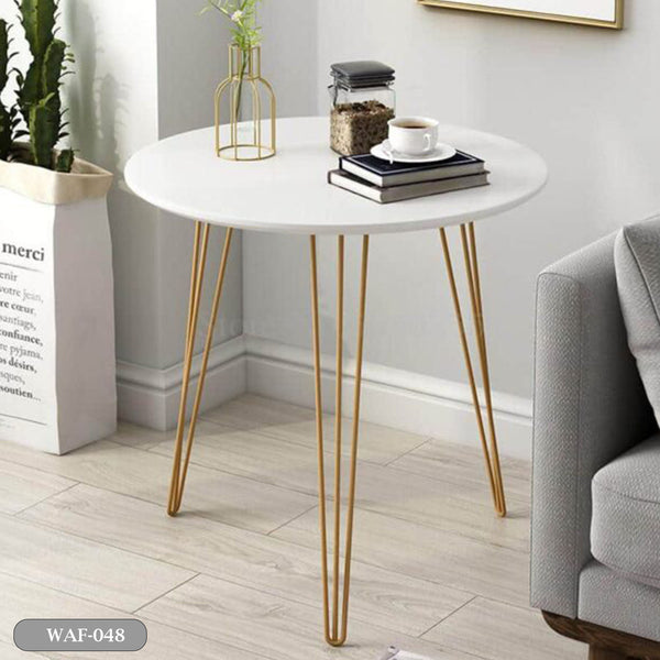 Side table made of MDF wood and metal - WAF-048