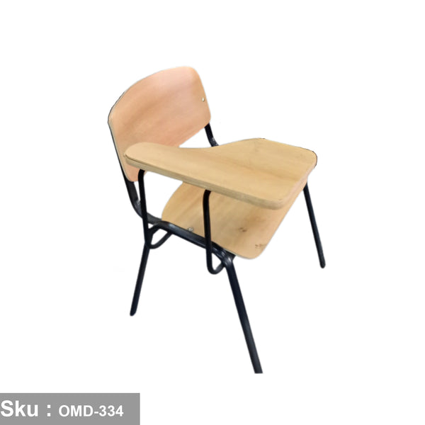 Metal lecture chair - leather - OMD-334