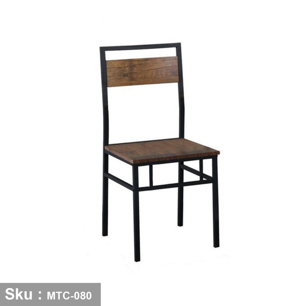 كرسي حديد وخشب ملامين - MTC-080 - اوسكار رتان