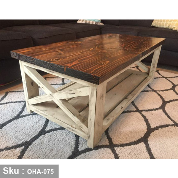 Swedish wood coffee table - OHA-075