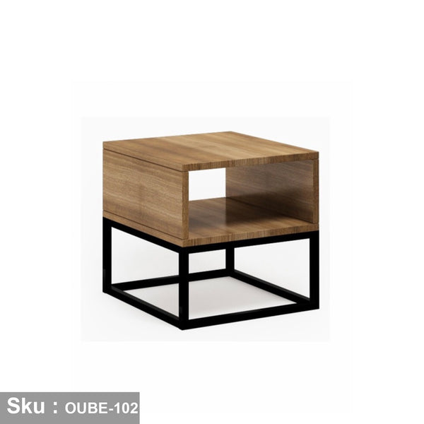 Wooden MDF and steel chest of drawers - OUBE-102