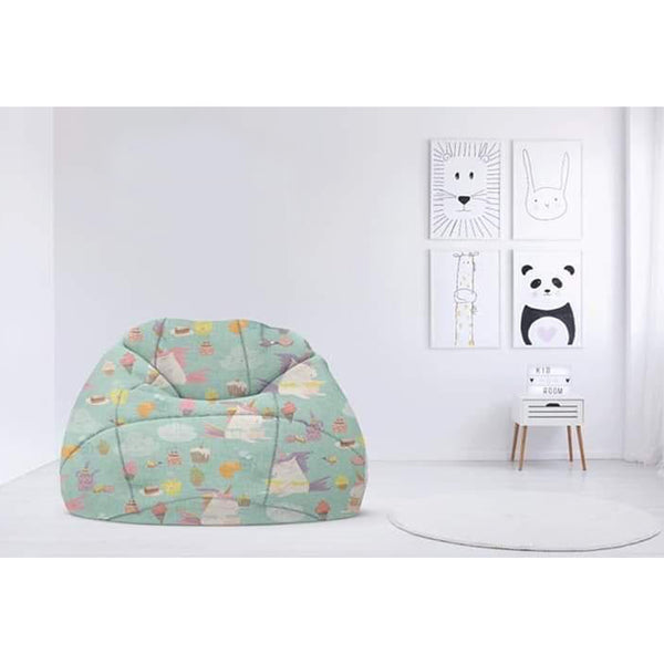 Children's plush bean bag with linen -PRV-090