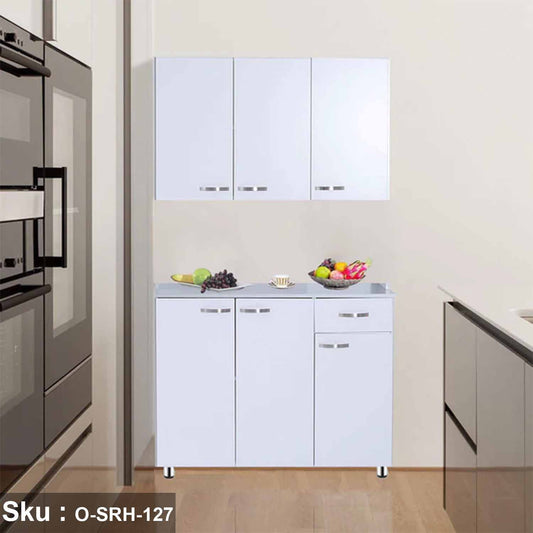 Two piece kitchen made of high quality MDF wood - O-SRH-127