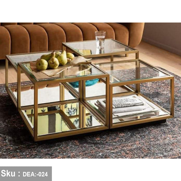 Amaya metal steel coffee table, electrostatic paint