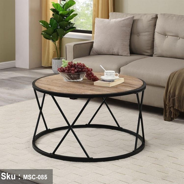 Coffee table barrel 80 * 45 MDF wood