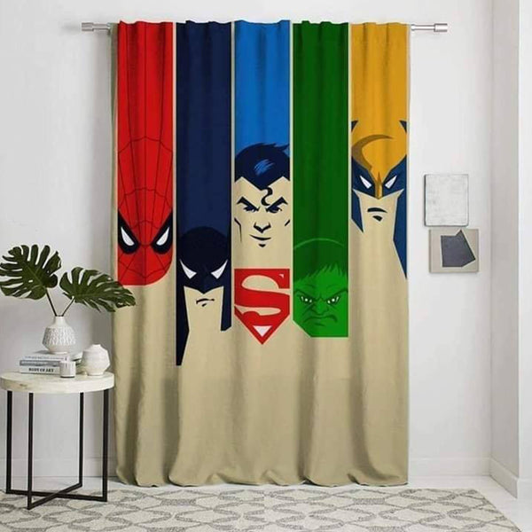 Velvet fabric children's curtain with linen - PRV-130