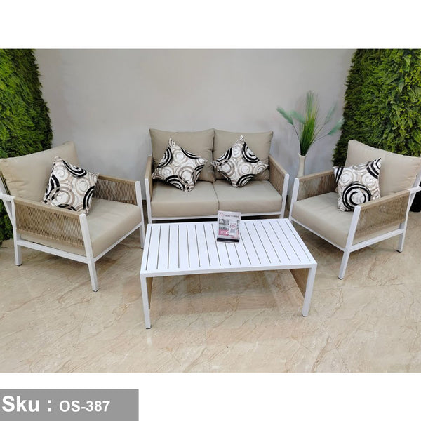 Dallas aluminum living room set for 4 people - OS-387