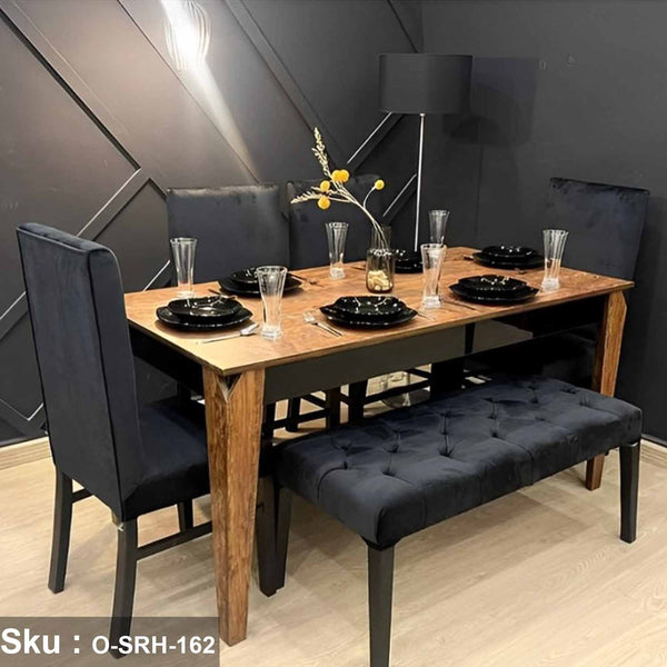 Wooden dining set -O-SRH-162