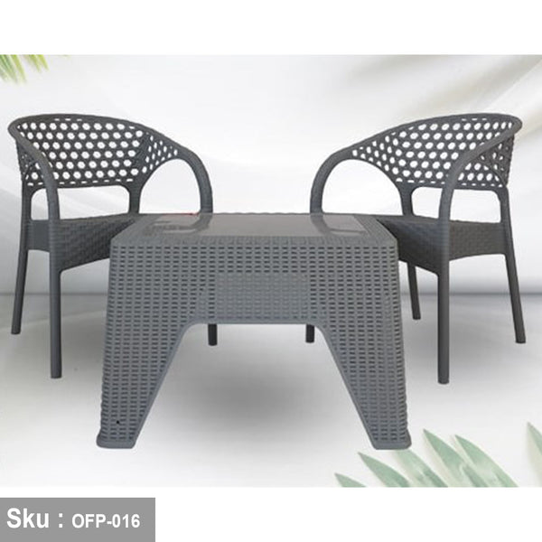 New Bamboo Set of 2 Chairs and Table - OFP-016