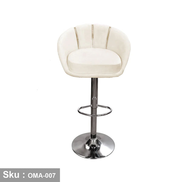 Plush hydraulic bar stool - OMA-007