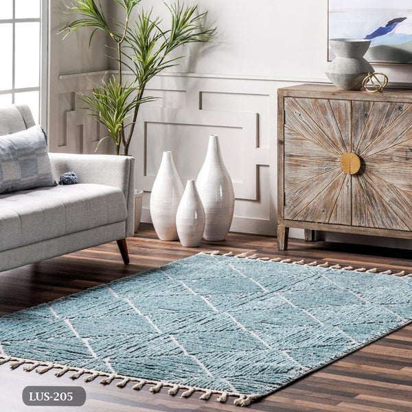 Handmade pure wool rug - 200x150cm - LUS-205