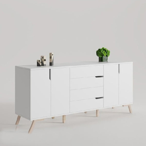 White MDF Buffet - 180 x 100 x 40 cm - OSM-559