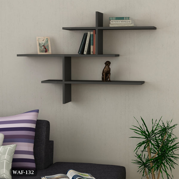 Decorative wall shelves - high quality MDF wood - WAF-132