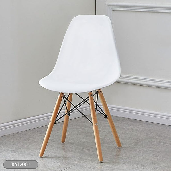 Modern acrylic chair with beech wood leg - RYL-001