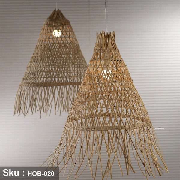 Natural bamboo rug 30x30cm - HOB-020