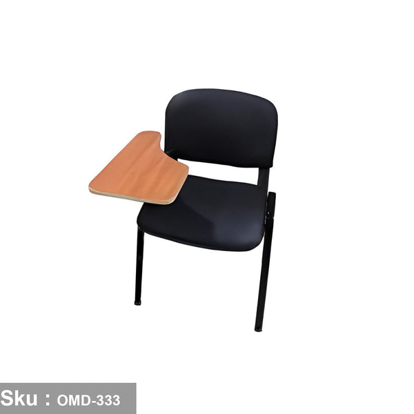 Metal lecture chair - leather - OMD-333