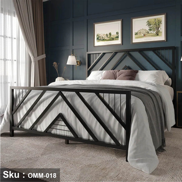 Metal bed with thermal paint - OMM-018
