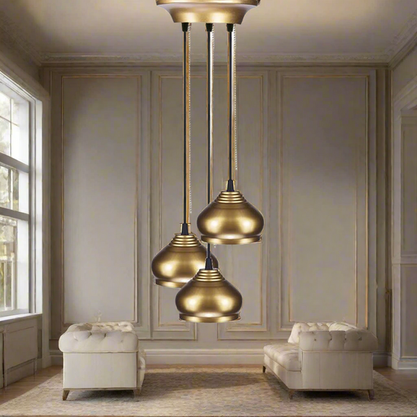 Metal chandelier for interior decoration - ELF-008