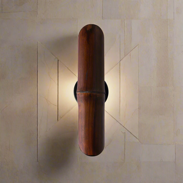 Bamboo wall lamp for interior decoration - ELF-092