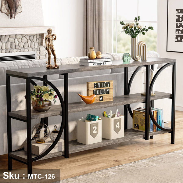 Electrostatic painted metal console - MTC-126