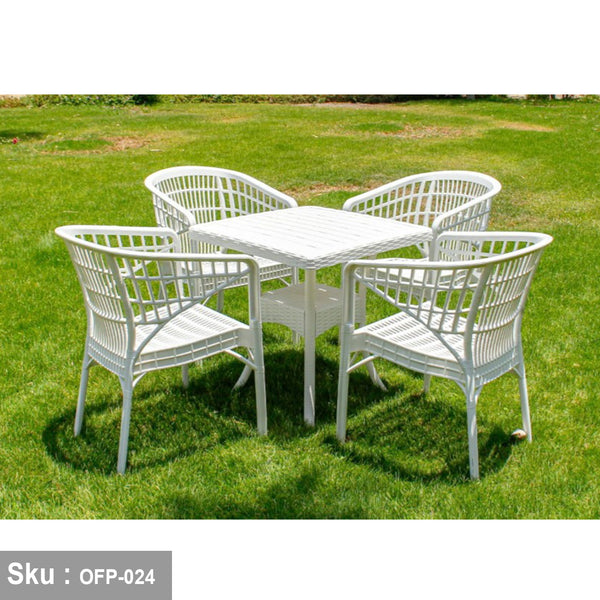 Crystal set of 4 chairs and a table - OFP-024