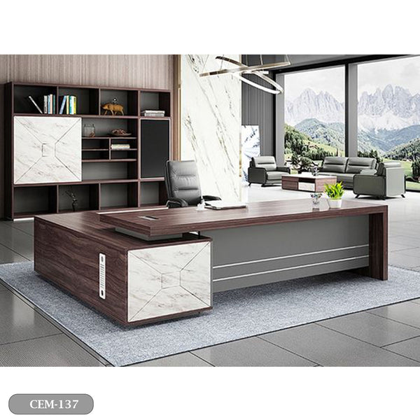 High quality Spanish MDF wood manager desk - CEM-137