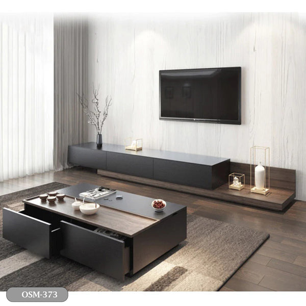 Coffee table set with TV table - high quality MDF wood - OSM-373