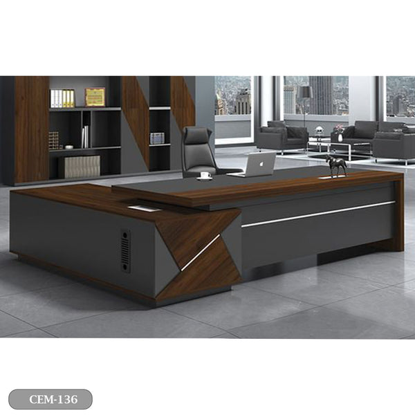 High quality Spanish MDF wood manager desk - CEM-136