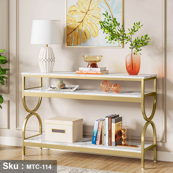 Electrostatic painted metal console - MTC-114