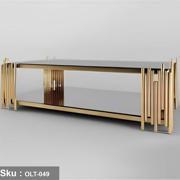 Metal coffee table with electrostatic paint - OLT-049