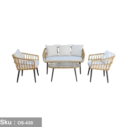 Sydney One Rattan Set for 4 Persons - OS-430