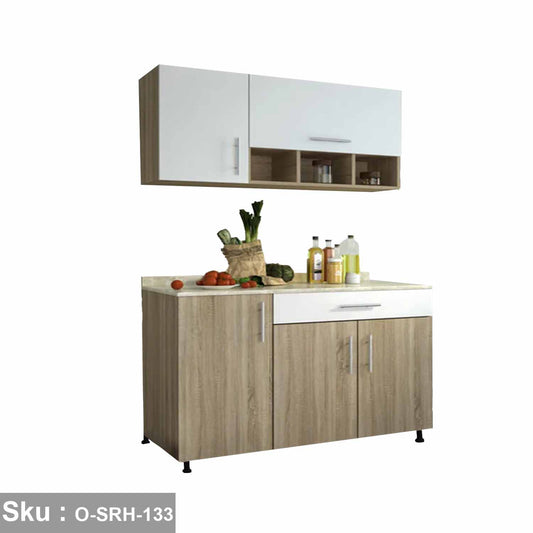 Two piece kitchen made of high quality MDF wood - O-SRH-133