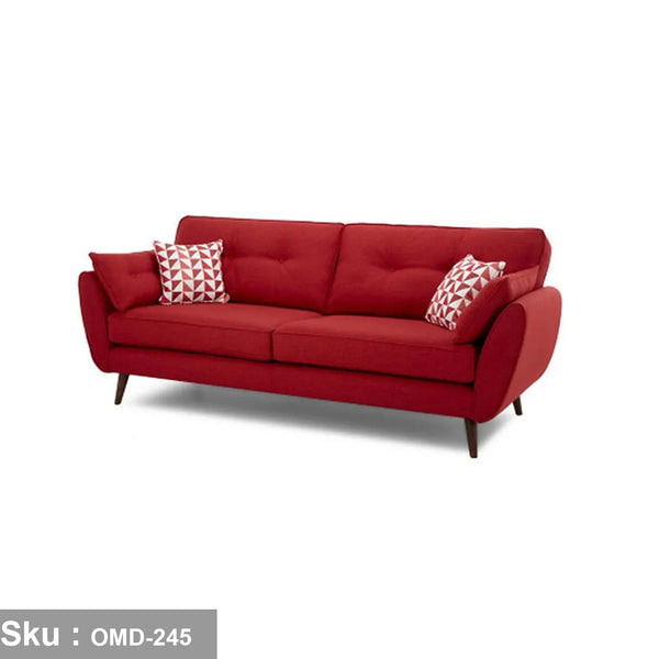 Sofa - beech wood - linen fabric - OMD-245