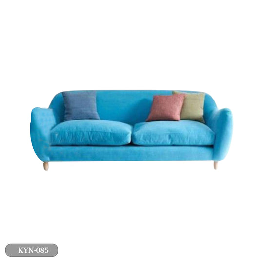 Beech wood sofa with linen or velvet fabric - KYN-085