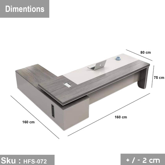 مكتب مدير خشب MDF عالي الجودة - HFS-072