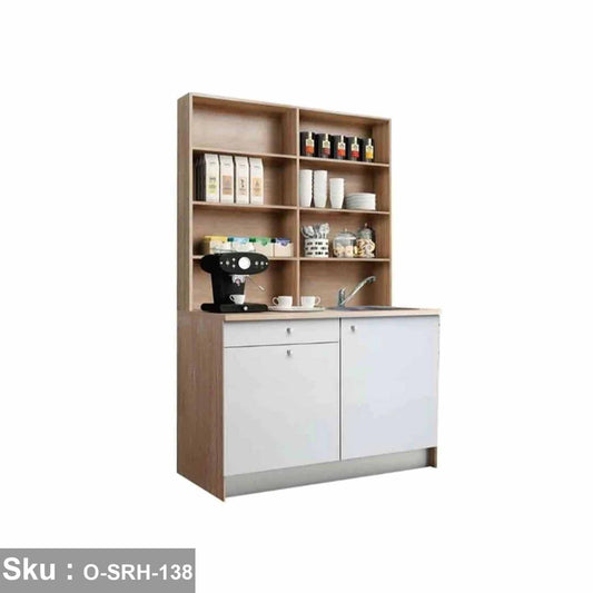 Versatile two-piece kitchen - high quality MDF wood - O-SRH-138