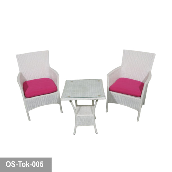 Rattan set 2 chairs and table TOK-006
