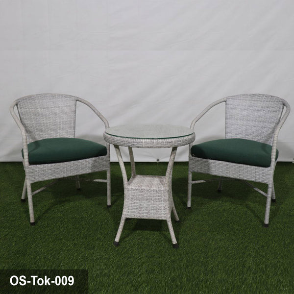 Rattan set 2 chairs and table TOK-009