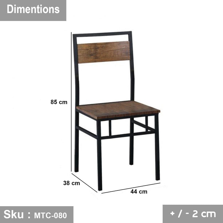 كرسي حديد وخشب ملامين - MTC-080 - اوسكار رتان