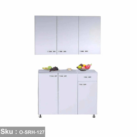 Two piece kitchen made of high quality MDF wood - O-SRH-127