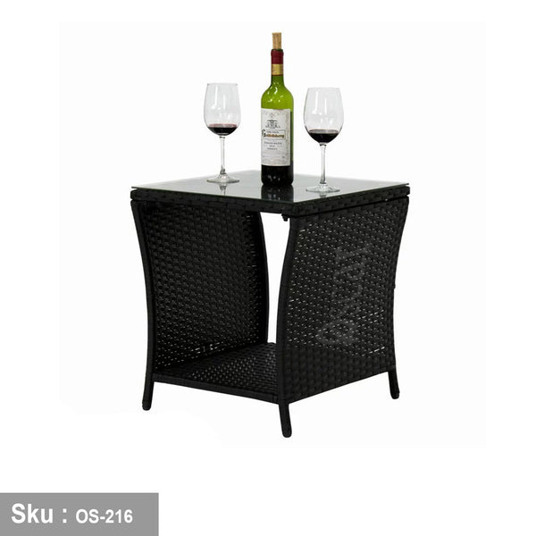 Jasmine table for outdoor decoration in black