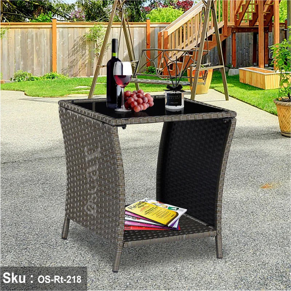 Jasmine outdoor decor table in grey