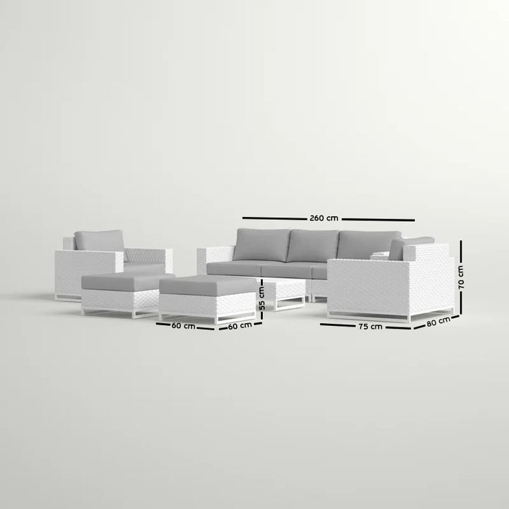 مجموعة لينو رتان عائلي بتصميم عصري - اوسكار رتان