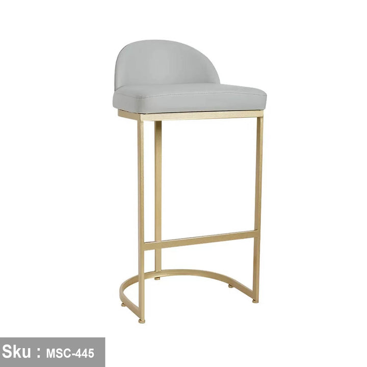 كرسي بار قماش جلد-  MSC-445 - 39cmX45cm - اوسكار رتان