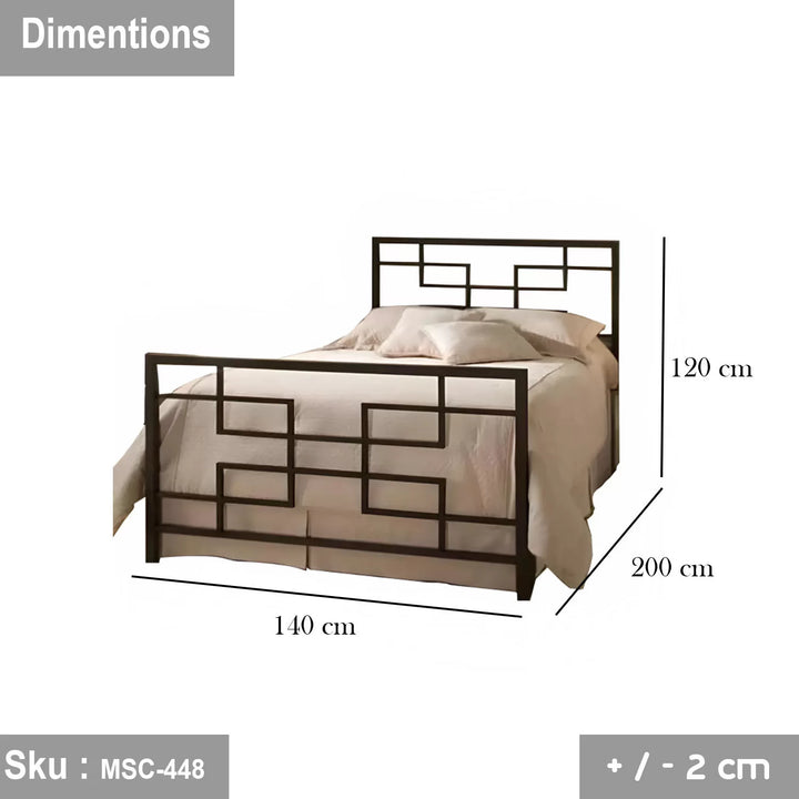 سرير تصميم مميز  - MSC-448 - 140cmX120cm - اوسكار رتان