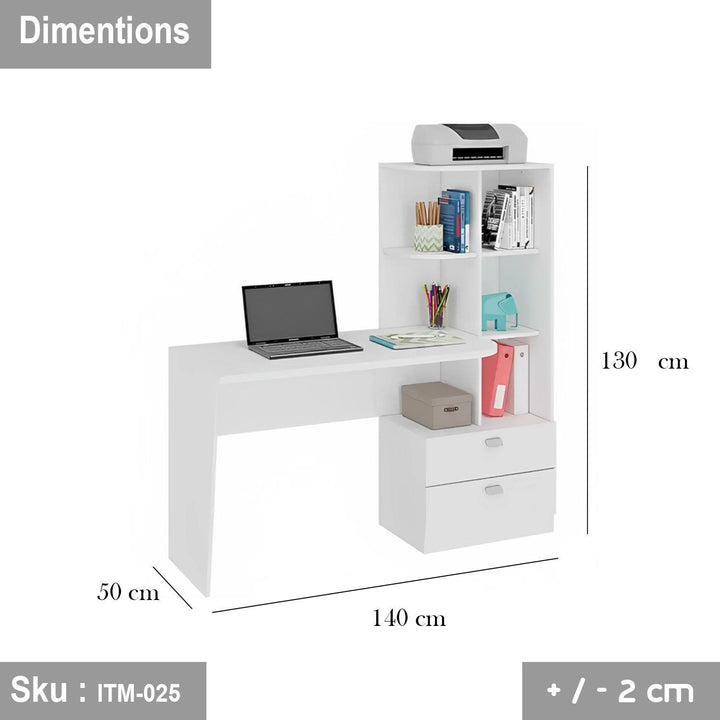 مكتب خشب MDF اسباني - ITM-025 - 140cmX130cm  - اوسكار رتان