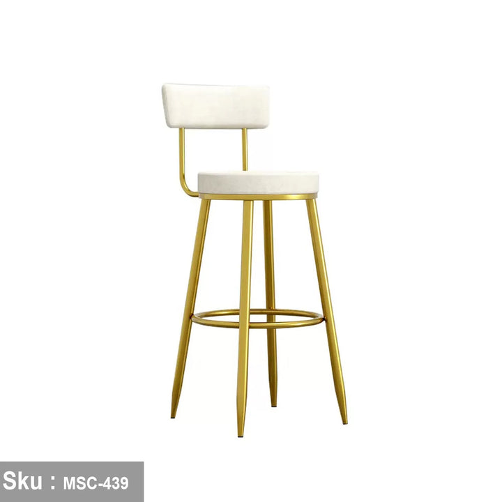 كرسي بار قماش قطيفة -  MSC-439 - 50cmX103cm - اوسكار رتان