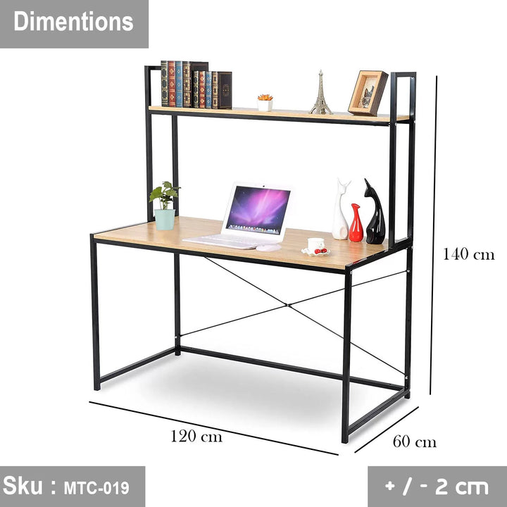 مكتب خشب ملامين -  MTC-019 - 120cmX140cm - اللون البيج - اوسكار رتان