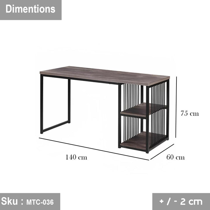 مكتب خشب ملامين -  MTC-036  - 75cmX140cm - اللون بني  - اوسكار رتان